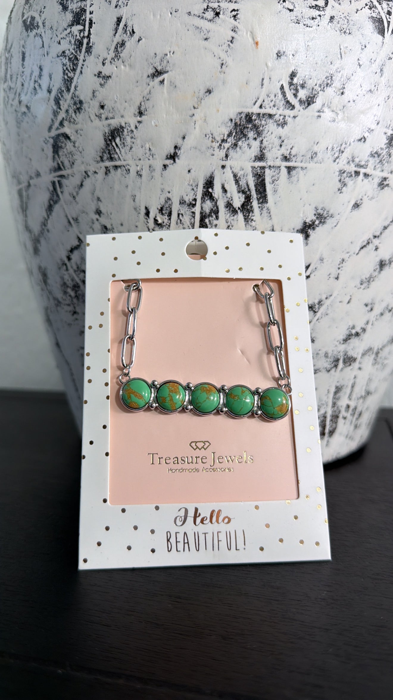 Treasure Jewels: Silver Oasis Necklace