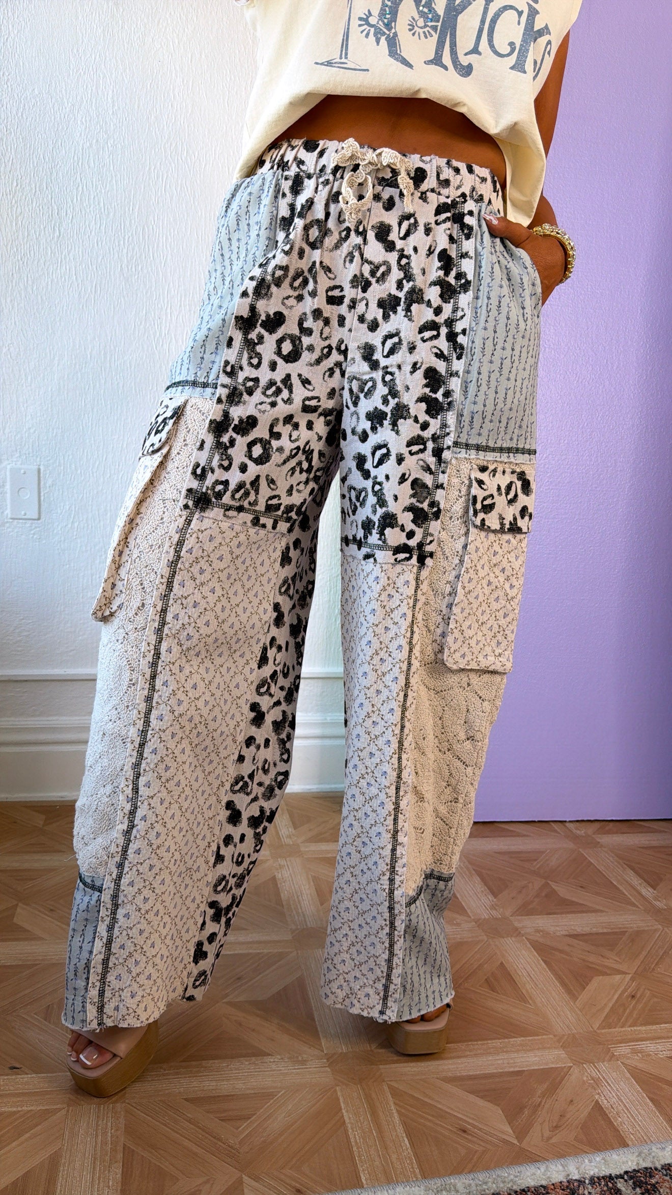 Sable Skies Relaxed Pant, Blue Multi