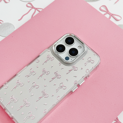 Mirror Phone Case - Dainty Bows