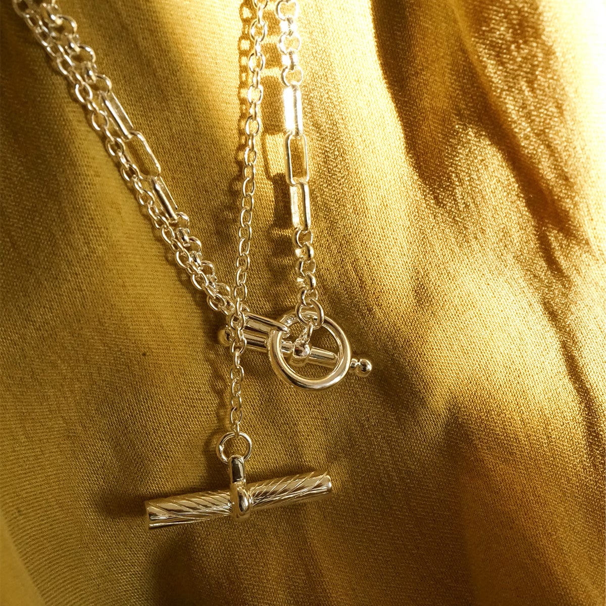 Estée Lalonde Interlock Chain Necklace Sterling Silver