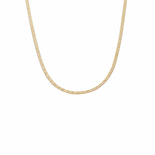 Estée Lalonde Short Snake Chain Necklace 18ct Gold Plate