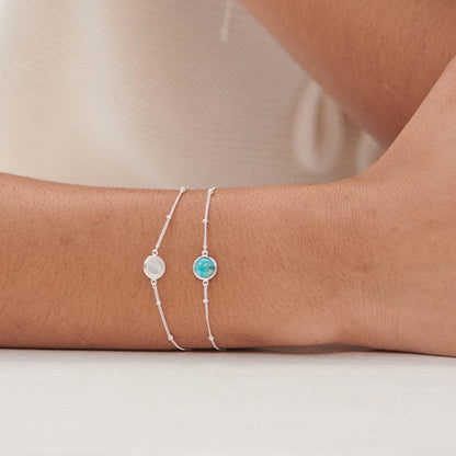 Healing Stone Bracelet Sterling Silver