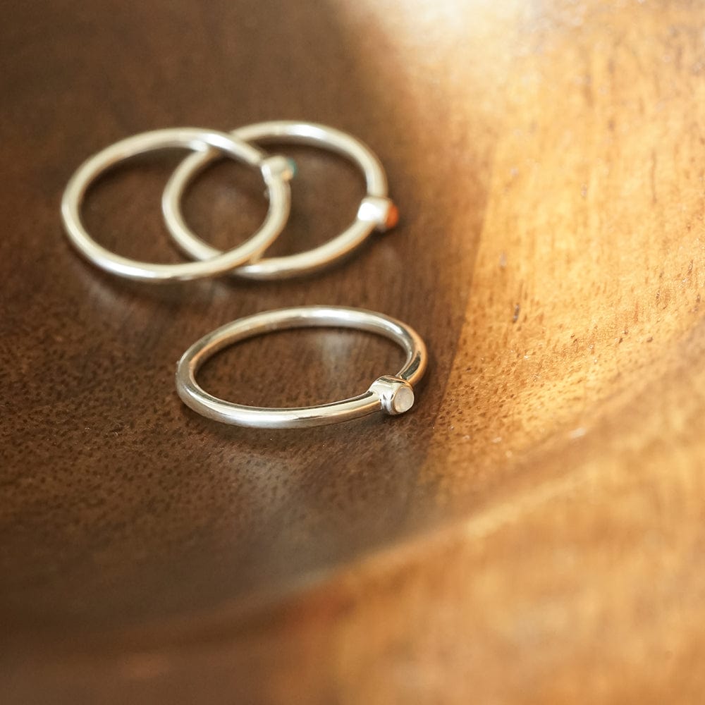 Healing Stone Ring Sterling Silver