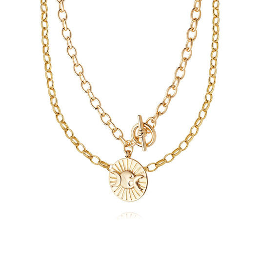 The Best Of Goddess Necklace Layering Set 18ct Gold Plate